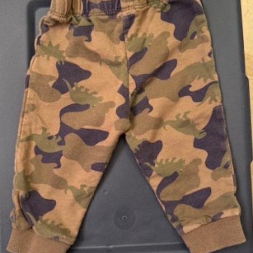 Carters Green Camo Infant Boys Pants, Size: 12M